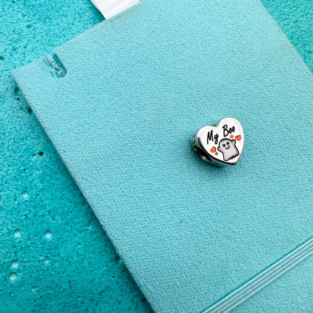 Pandora My Boo Halloween ghost charm sterling silver - Picture 3 of 8
